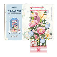 Charger l'image dans la galerie, Rokr Art Floral Blooming Bouquet Box AF01D packing