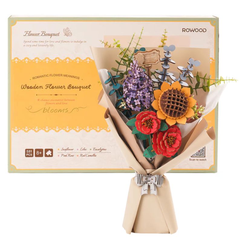 Wooden Flower Bouquet