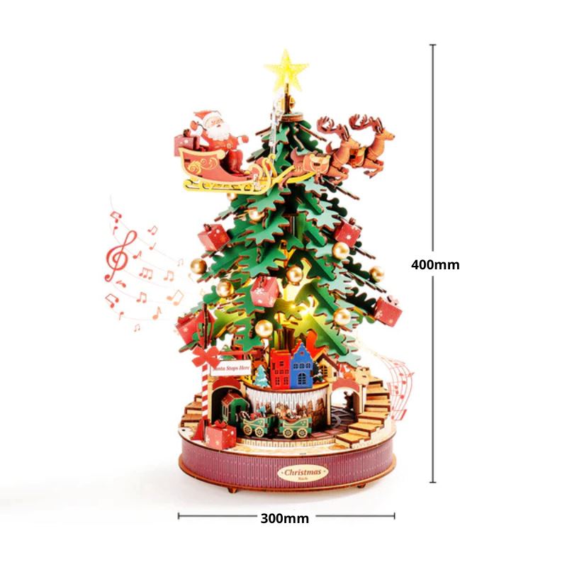 Puzzle 3D sapin de noel melodieux AMS01 dimensions