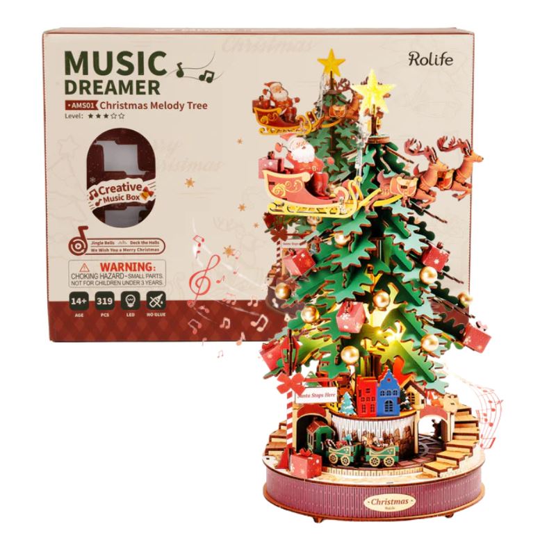 Puzzle 3D sapin de noel melodieux AMS01 packing