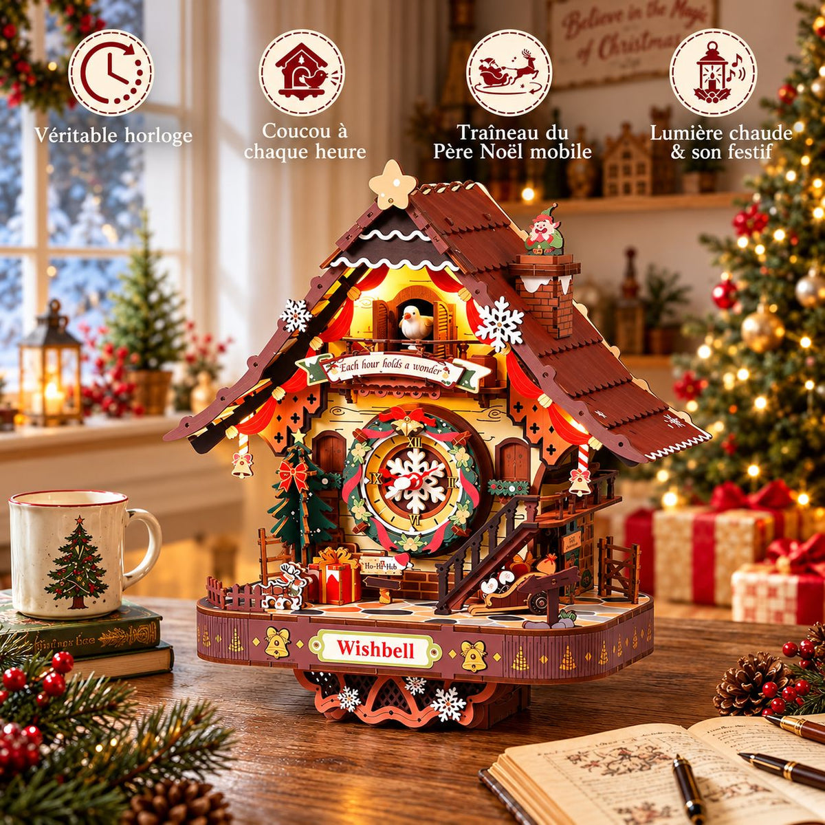 Horloge Coucou de Noël