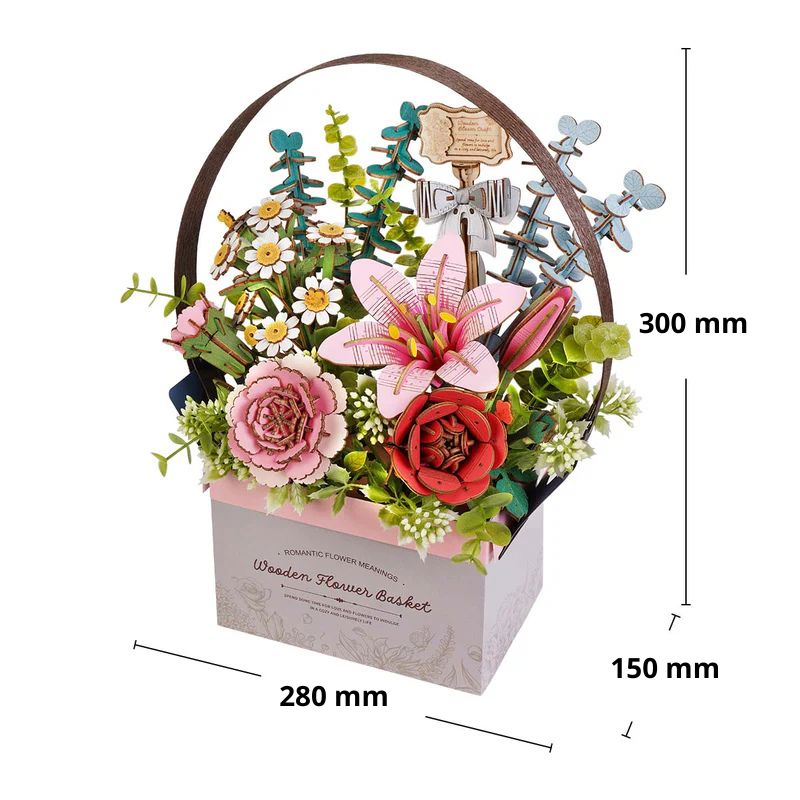 Wooden Flower Basket