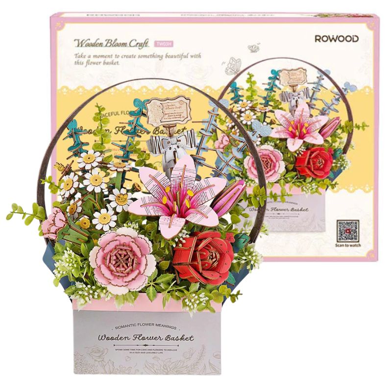 Wooden Flower Basket