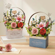 Wooden Flower Basket