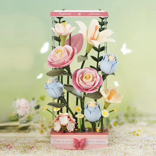 Rokr Art Floral Blooming Bouquet Box AF01D 1