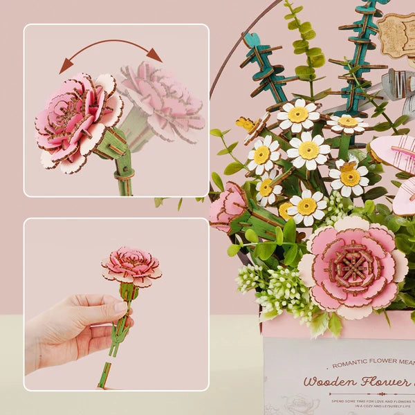 Wooden Flower Basket