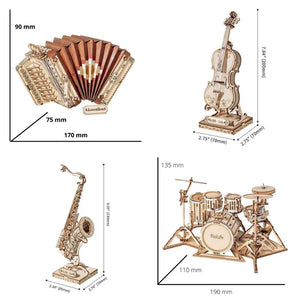 Les Instruments de Musique (x4)