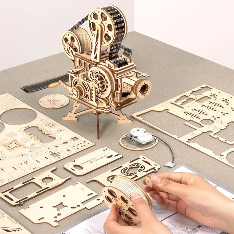 Projecteur Vintage + Mini Film d'Animation - Rokr-Robotime